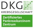 Logo der DKG Krebsgesellschaft - zertifiziertes Pankreaskarzinom Zentrum Logo der DKG Krebsgesellschaft - zertifiziertes Pankreaskarzinom Zentrum