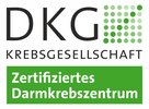 Logo der DKG Krebsgesellschaft - zertifiziertes Darmkrebszentrum Logo der DKG Krebsgesellschaft - zertifiziertes Darmkrebszentrum