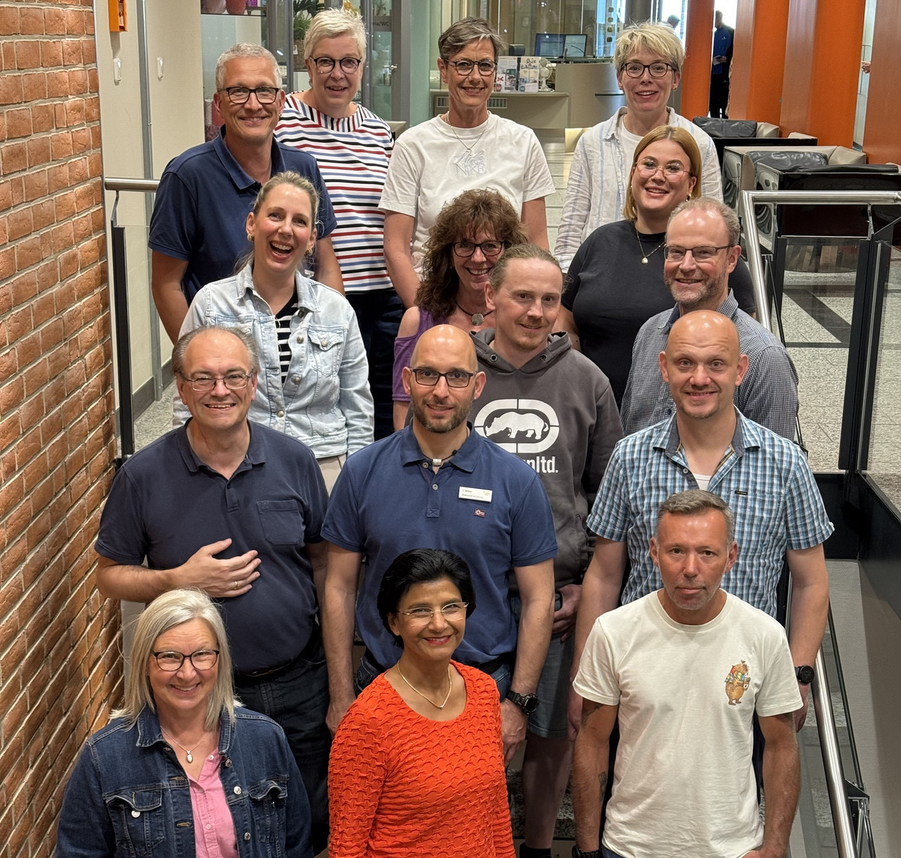 MAV Gruppenfoto der Mitarbeitervertretung (MAV) des Pius-Hospital