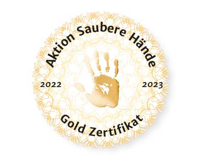 Aktion Saubere Hände Gold Zertifikat 2022