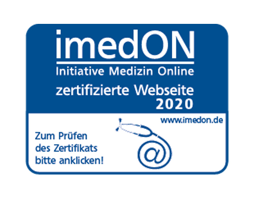 imedON - Initiative Medizin Online - zertifizierte Website 2020