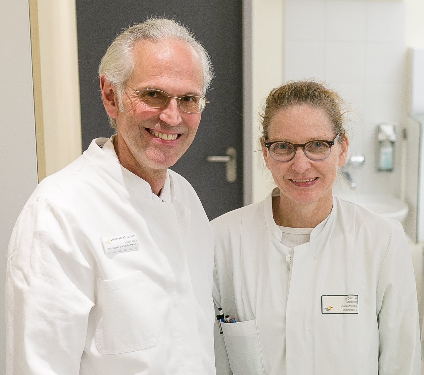 Prof. Dr. Dr. med. Rudy Leon de Wilde, Leitung Endometriosezentrum Nicole Ziegler, Koordination Endometriosezentrum  