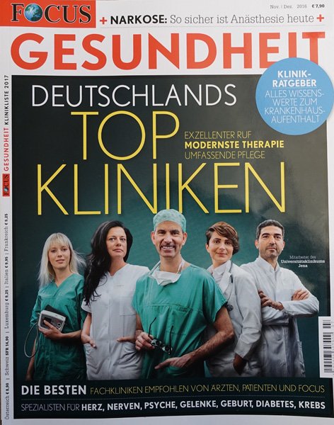 Focus-Klinikliste 2017