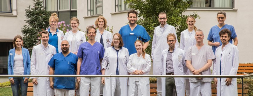 Team der Klinik für Innere Medizin, Pneumologie und Gastroentorelogie 