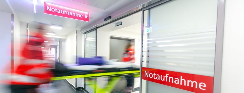 Eingang Notaufnahme im Pius-Hospital Oldenburg