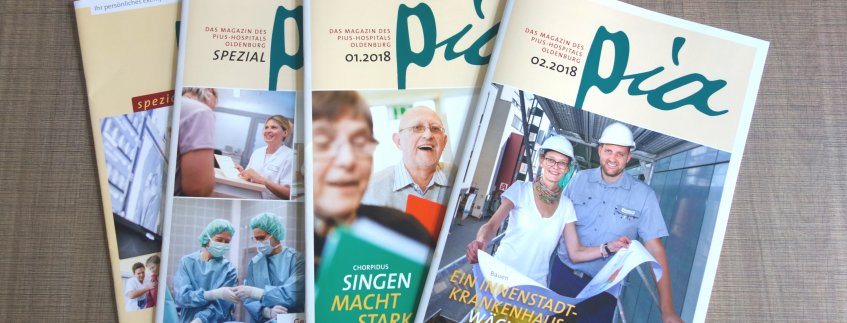 Das Krankenhausmagazin pia vom Pius-Hospital Oldenburg