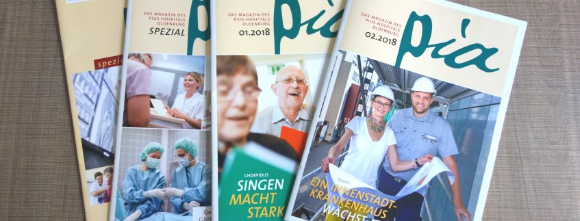 Das Krankenhausmagazin pia vom Pius-Hospital Oldenburg