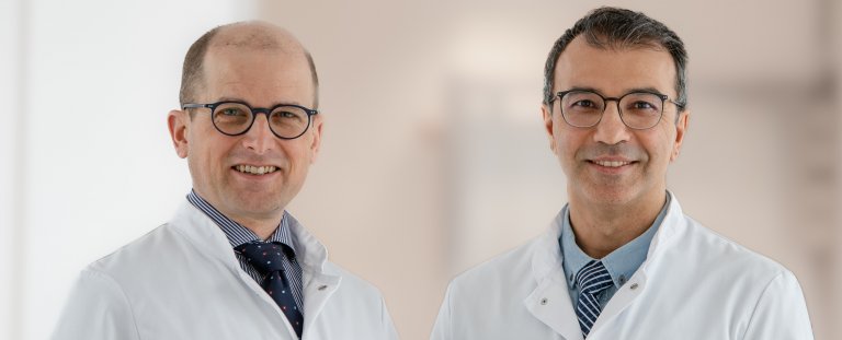 Neue Leitende Ärzte der Universitätsklinik für Viszeralchirurgie: Dr. med. Martin Hoffmann und Priv.-Doz. Dr. med. Navid Tabriz